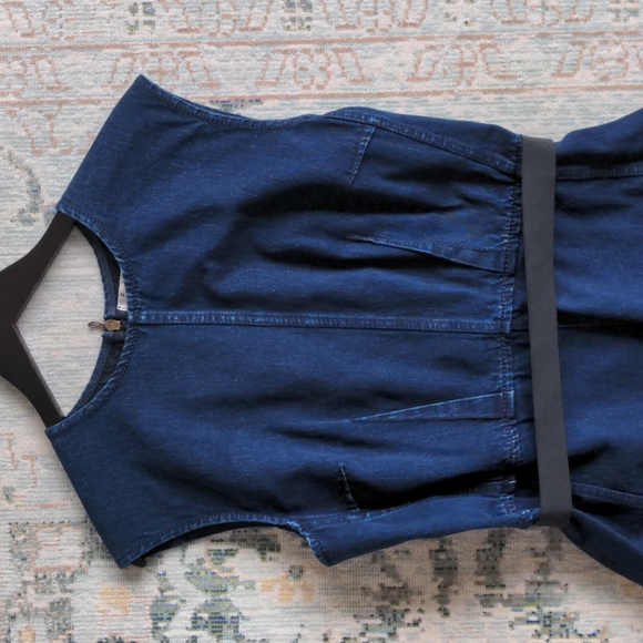 Lanvin/Acne Collab Denim Flare Dress Sz Fr 42 (XL) - Picture 3 of 12